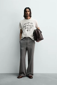 WASHED TEXT BOXY FIT T-SHIRT