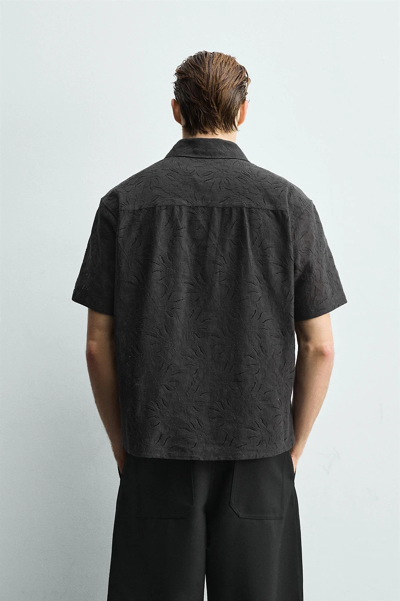 FLORAL JACQUARD SHIRT