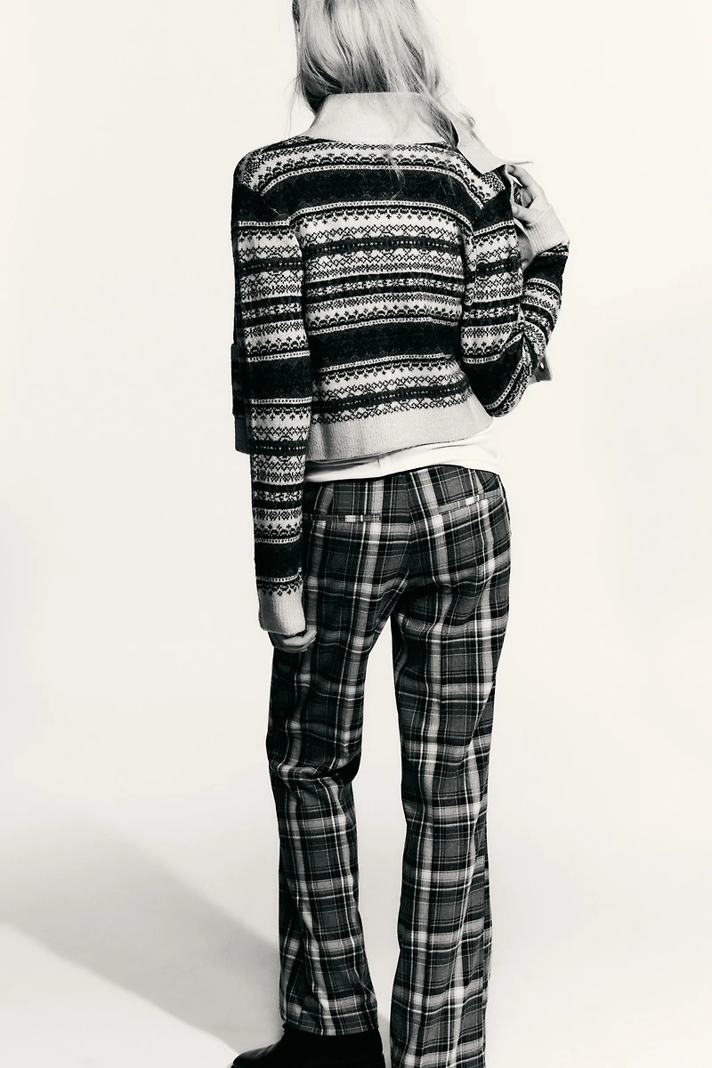 JACQUARD KNIT CARDIGAN