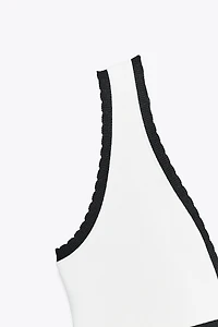 CONTRAST LONG DRESS