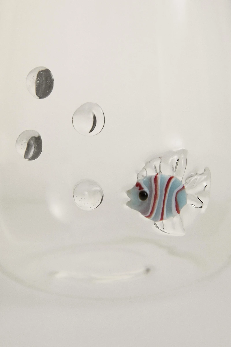 FISH AND BUBBLE TUMBLER