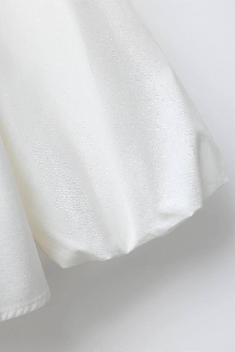 3D FLORAL POPLIN SHIRT