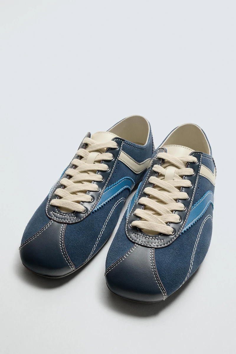 LEATHER TRAINERS HARRY LAMBERT FOR ZARA X DISNEY
