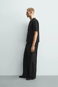 RELAXED FIT PANTS WITH ADJUSTABLE HEM