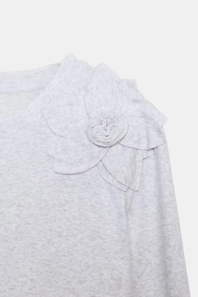 HAUT À FLEURS SUR LE DEVANT