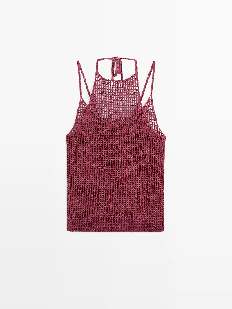 Double crochet knit top