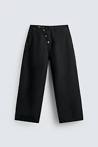 WIDE FIT PANTS WITH FIREMAN CLASP