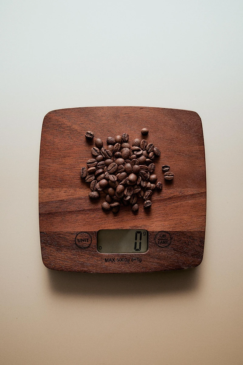 WOODEN KITCHEN SCALE