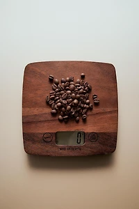 WOODEN KITCHEN SCALE
