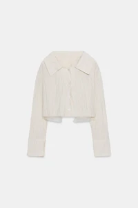 CHEMISE EN MAILLE EFFET FROISSÉ