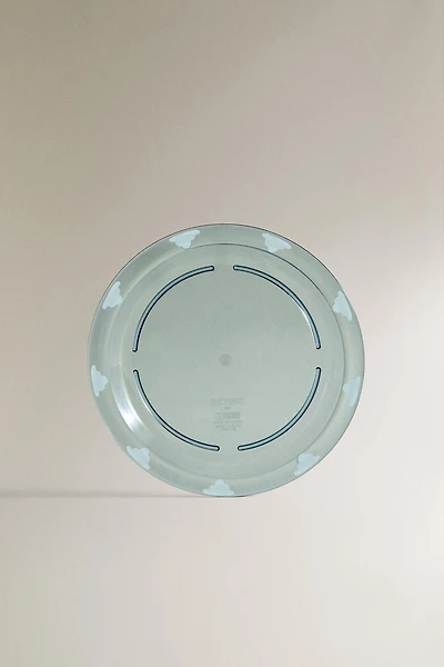 CHILDREN'S PLATE WITH A CLOUD BORDER