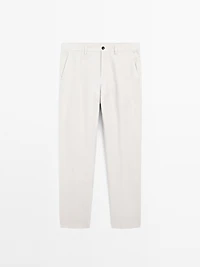 Pantalon de tailleur 100 % lin