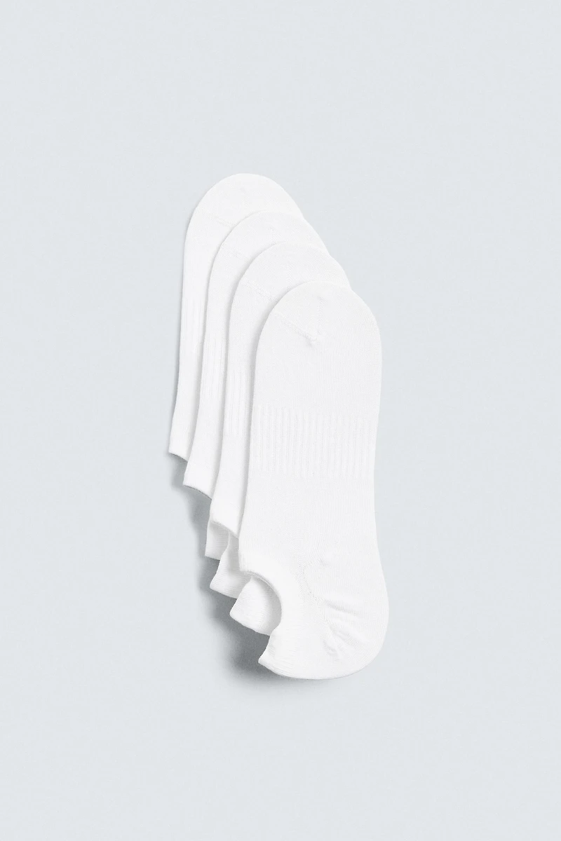 LOT DE 4 PAIRES CHAUSSETTES BASSES