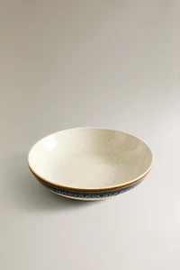 ASSIETTE CREUSE GRÈS