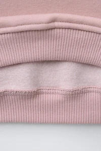 SWEAT À VOLANTS ET FLEURS