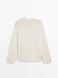 Knit alpaca and silk V-neck sweater - LIMITED