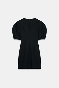 SHORT BALLOON SLEEVE DRESS