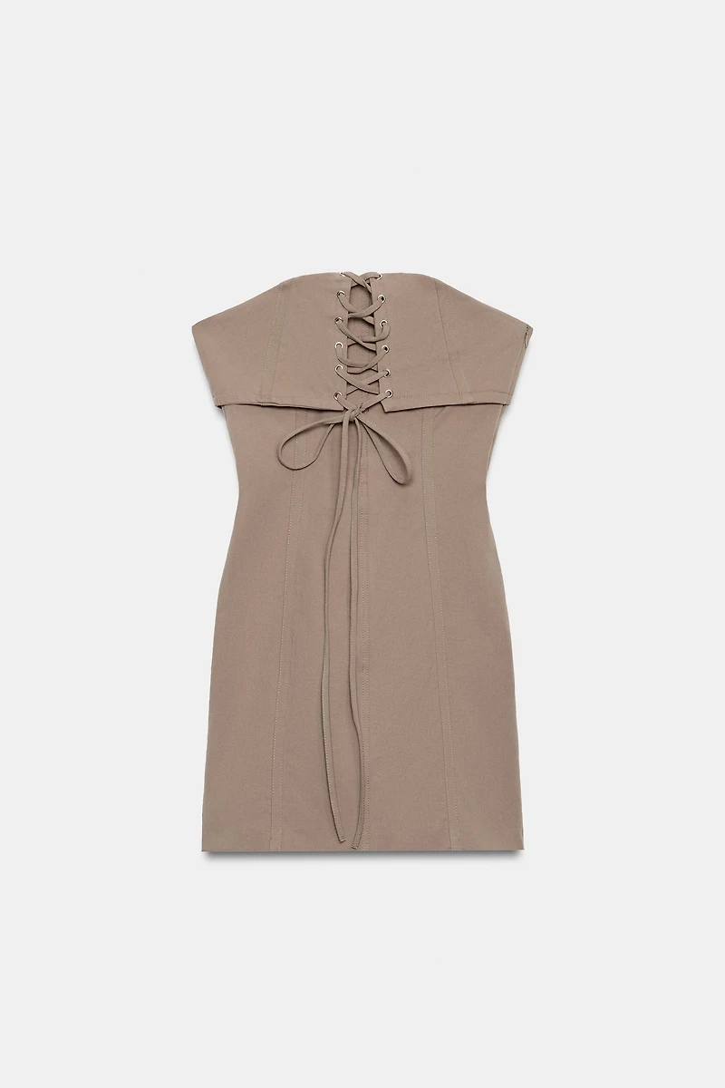 STRAPPY OFF-THE-SHOULDER MINI DRESS