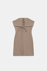 STRAPPY OFF-THE-SHOULDER MINI DRESS