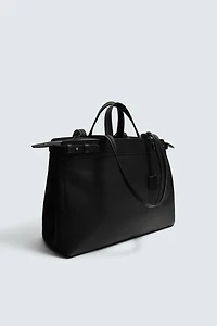 LEATHER SHOPPER BAG