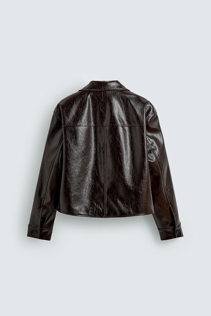 FAUX LEATHER JACKET