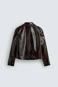 FAUX LEATHER JACKET