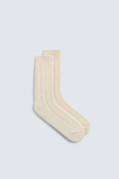 RIBBED WOOL BLEND SOCKS AARON LEVINE X ZARA