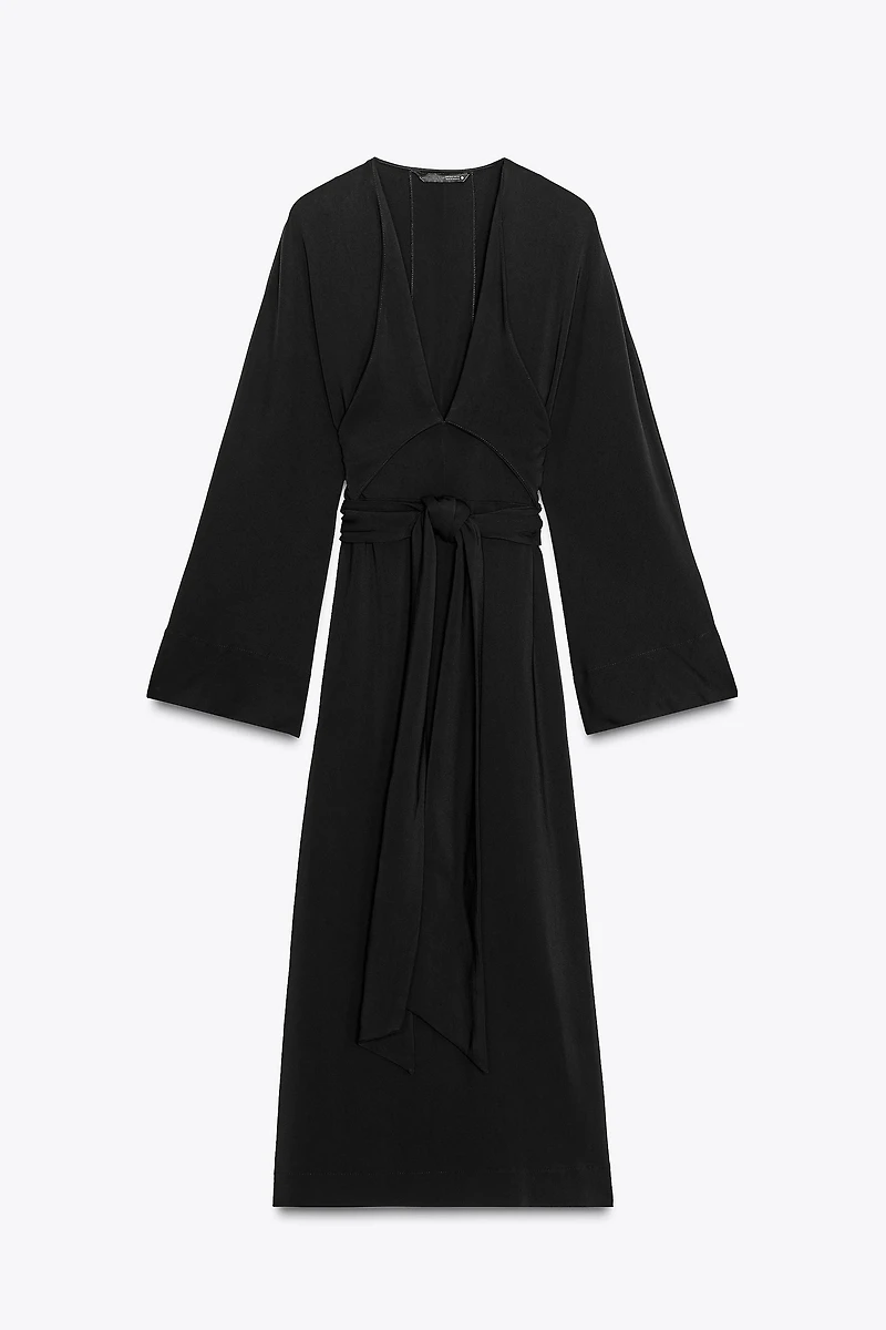 ZW COLLECTION MIDI DRESS WITH TIES