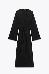 ZW COLLECTION MIDI DRESS WITH TIES