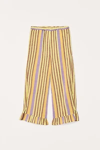 LIMITED EDITION STRIPED LINEN COTTON PANTS