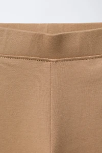 LOT DE DEUX LEGGINGS UNIS ET IMPRIMÉS