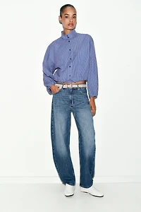 PLAID BALLOON SHIRT