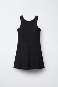 PINSTRIPE PINAFORE DRESS
