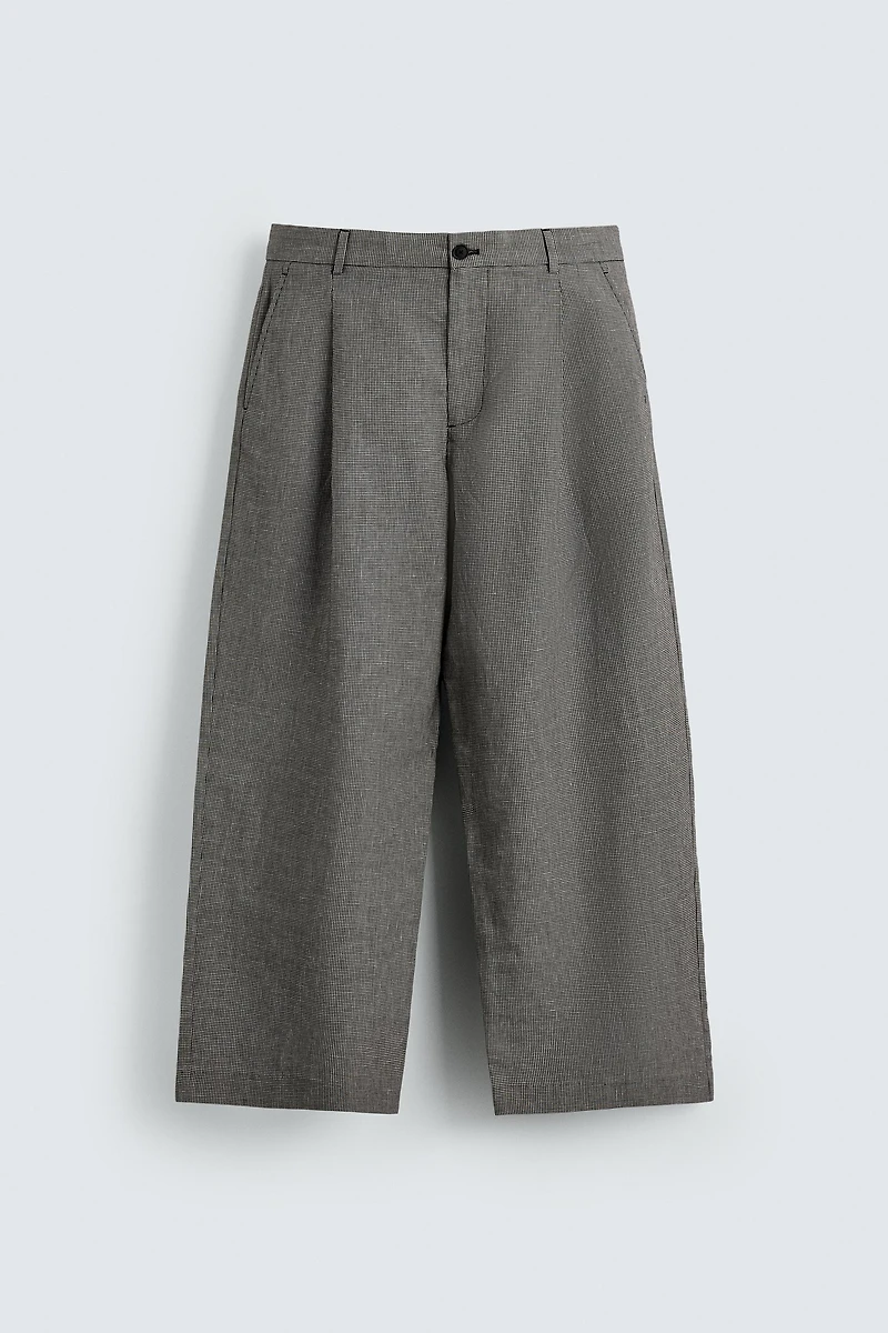 RELAXED FIT LINEN - COTTON PANTS