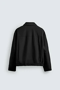 RELAXED FIT HERRINGBONE JACKET