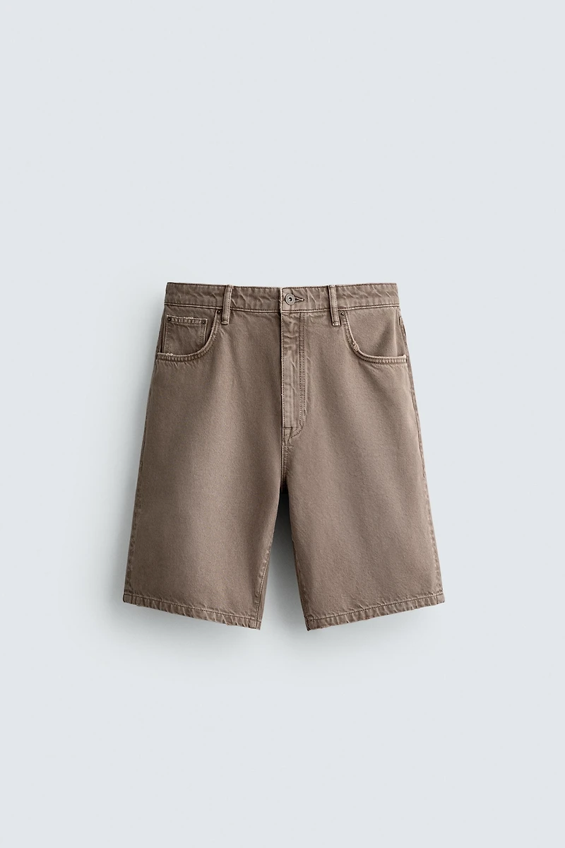 BERMUDA EN JEAN COUPE DÉCONTRACTÉE