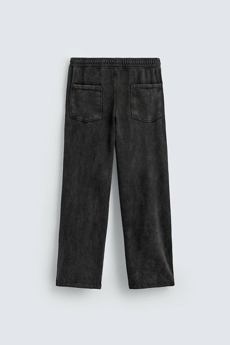 PANTALON DE JOGGING COUPE DÉCONTRACTÉE DÉLAVÉ