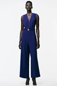 HARDWARE BELTED JUMPSUIT