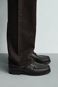 CHAUSSURES BATEAU EN CUIR