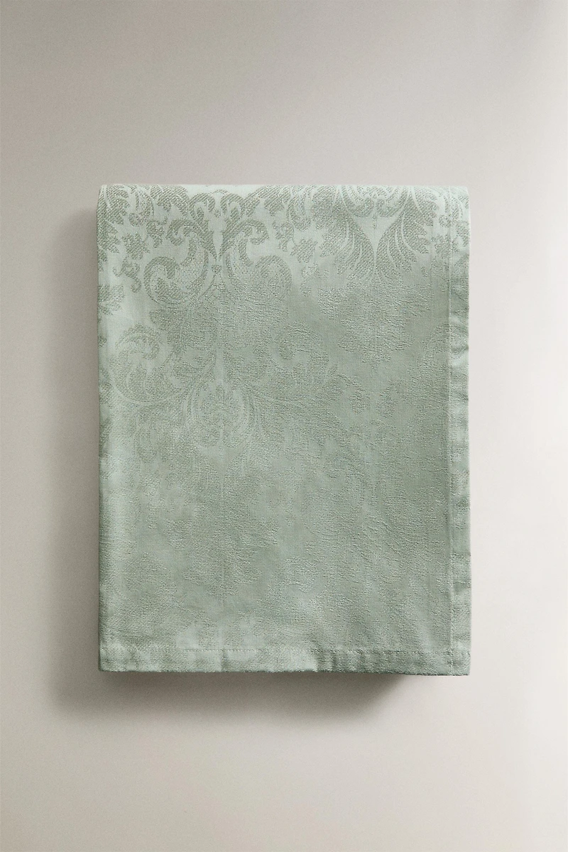 RESIN-COATED COTTON TABLECLOTH