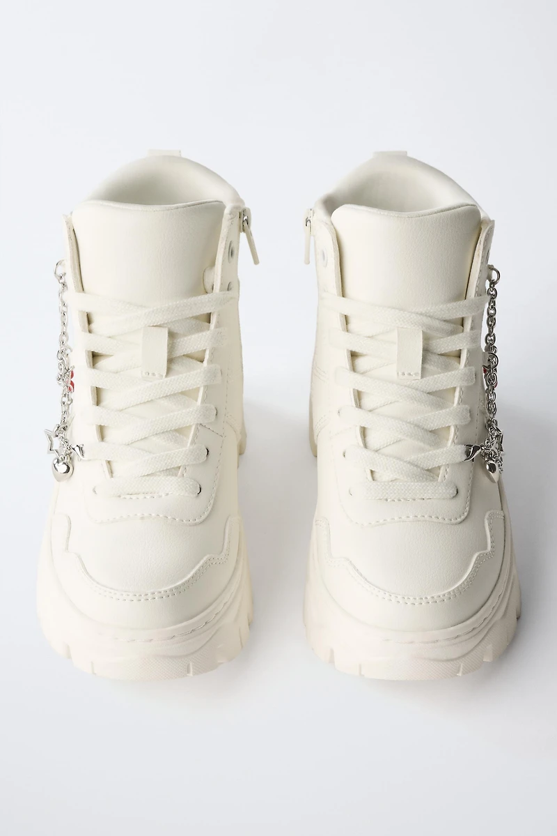 CHUNKY CHARM HIGH TOP SNEAKERS