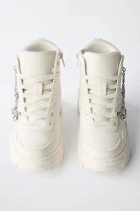 CHUNKY CHARM HIGH TOP SNEAKERS