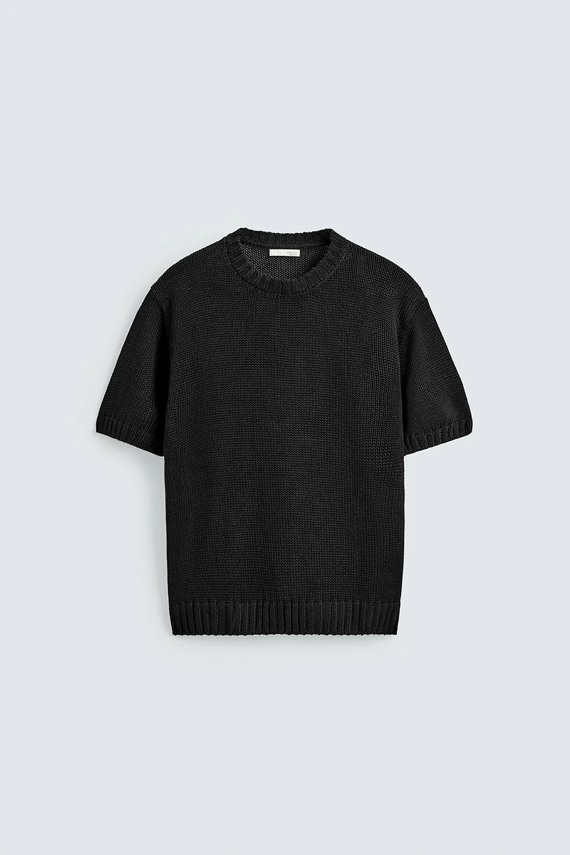 RELAXED FIT KNIT T-SHIRT