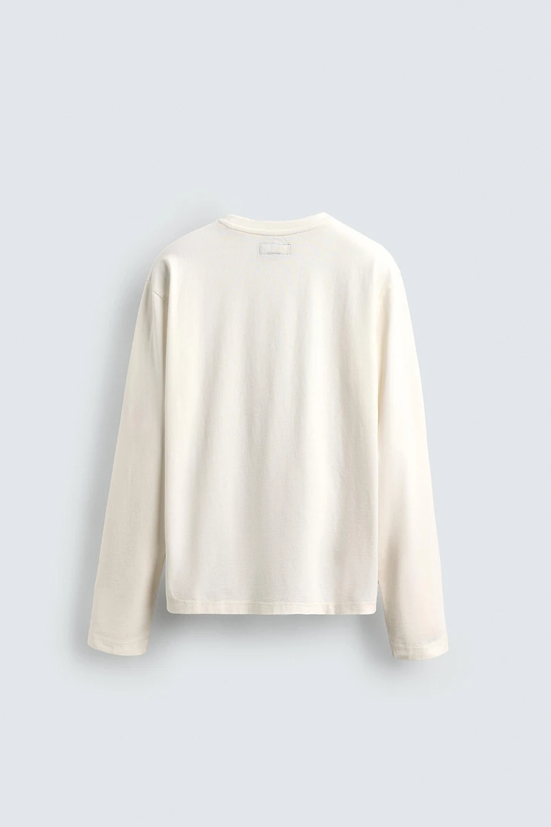 T-SHIRT MANCHES LONGUES À PIÈCES CHAMPION ® X ZARA