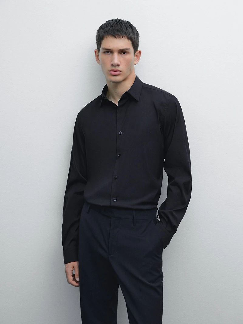 Slim fit stretch shirt