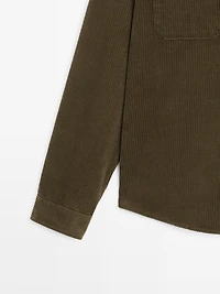 Corduroy overshirt with pockets