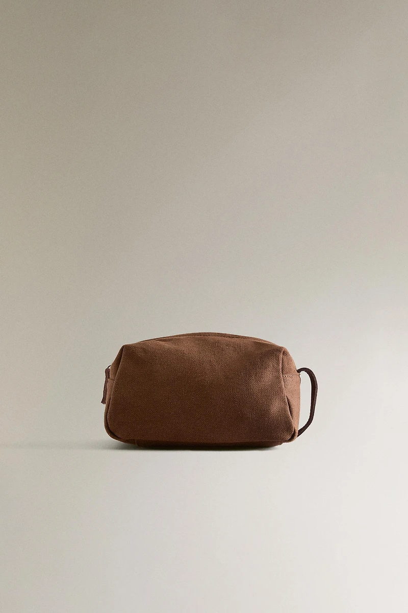 MEDIUM CANVAS MAKEUP BAG