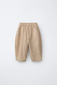 BALLOON SEERSUCKER PLAID PANTS