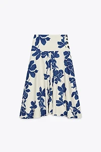 ZW COLLECTION FLORAL MIDI SKIRT