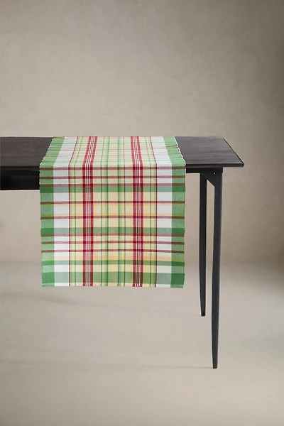 MULTICOLOR CHECKED TABLE RUNNER